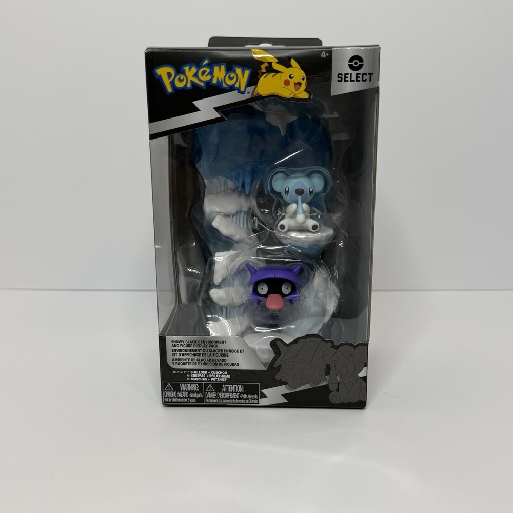 Pokemon Select Environment Pack Series 5 Shellder Cubchoo Snowy Glacier New